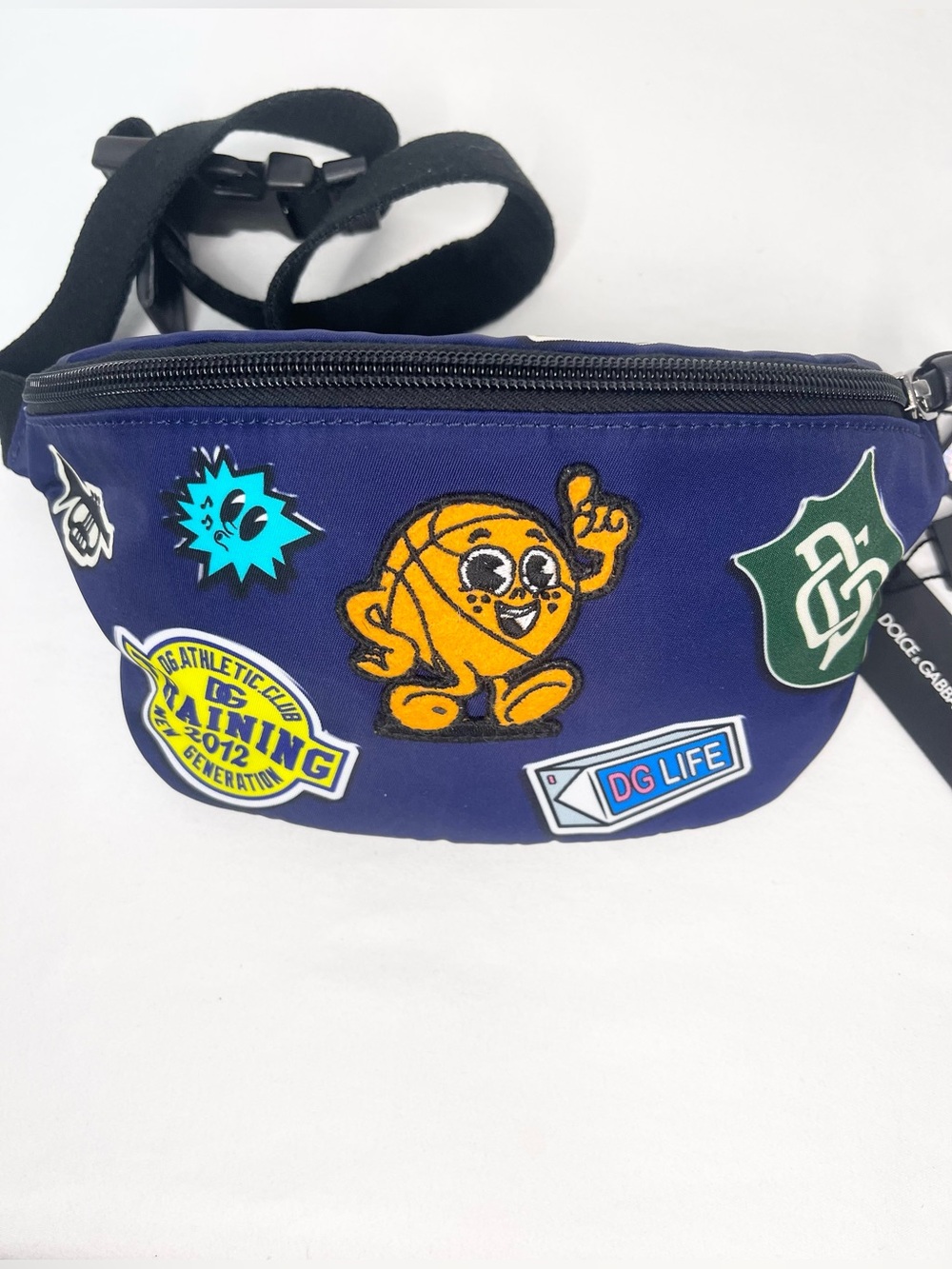 Dolce & Gabbana Authentic Graphic Patch Nylon Belt Bag / Bum Bag (NWT)